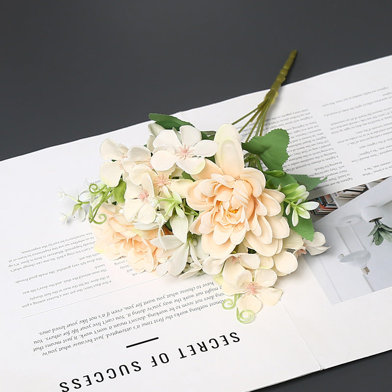 Elegant Synthetic Flower Bouquet for Home Decor