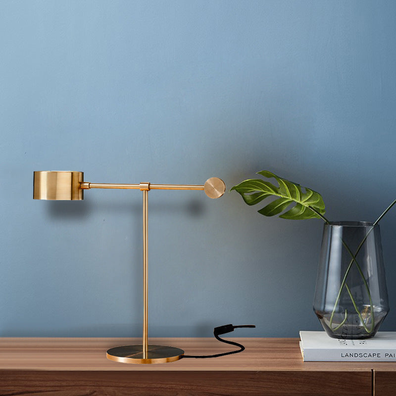 Adjustable Brass Table Lamp