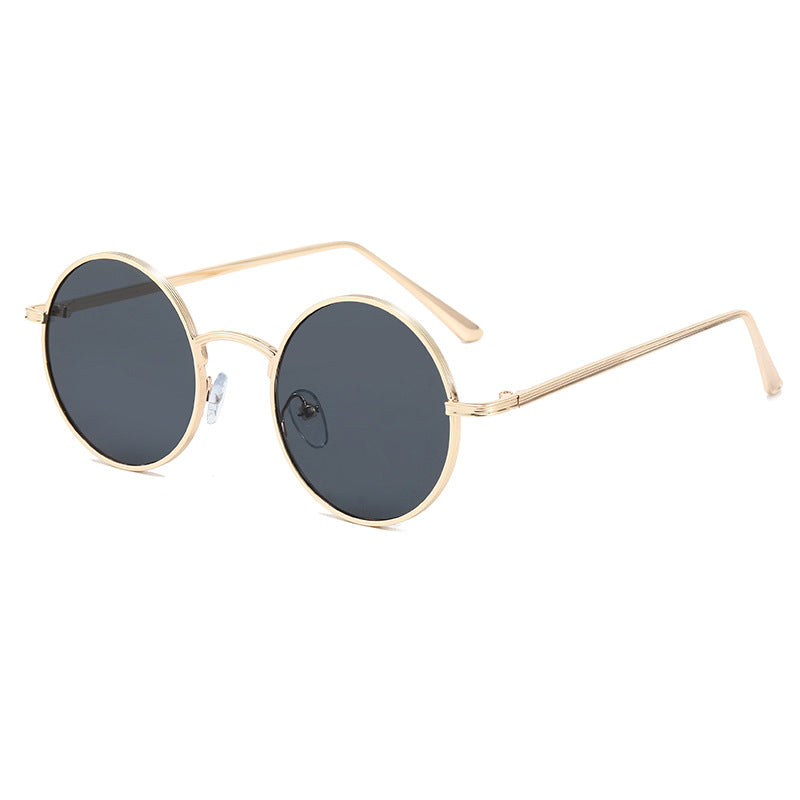 Ladies fashionable glasses with round lenses and fine metal frame Stornfield