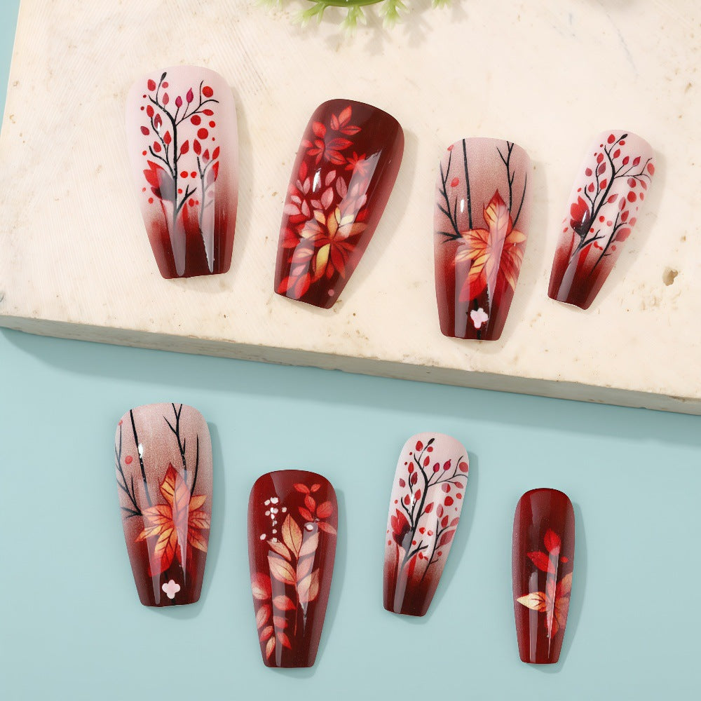 Artificial nails with floral design Stornfield