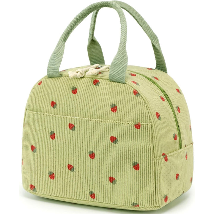 Charming Strawberry Print Insulated Lunch Bag