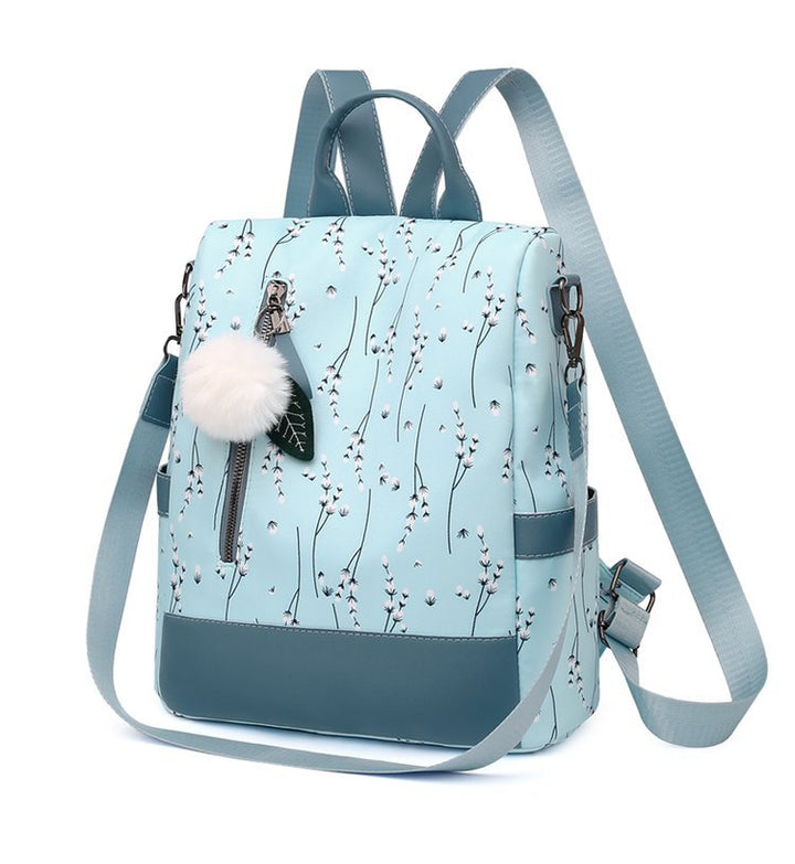 Stylish Floral Print Multi-Compartment Backpack Stornfield