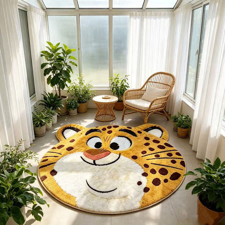 Rabbit-shaped Plush Rug