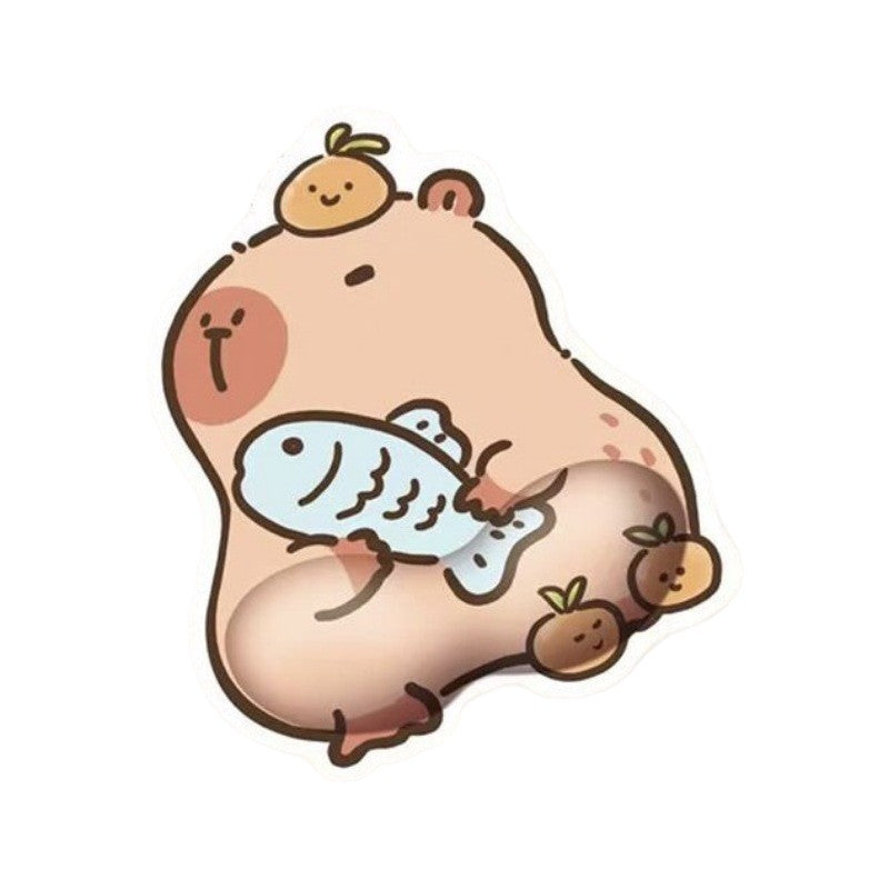 Cute Capybara-Themed Gel Wrist Rest