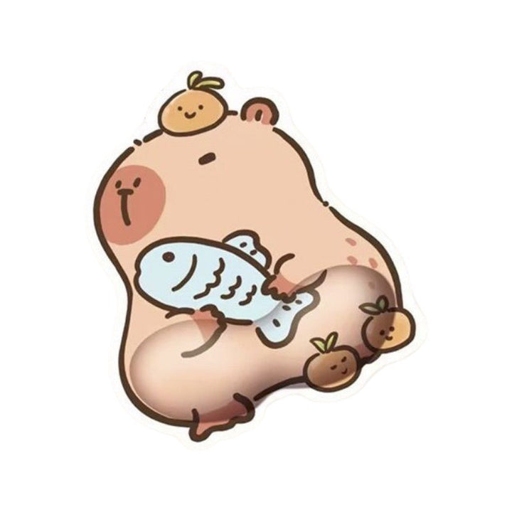 Cute Capybara-Themed Gel Wrist Rest