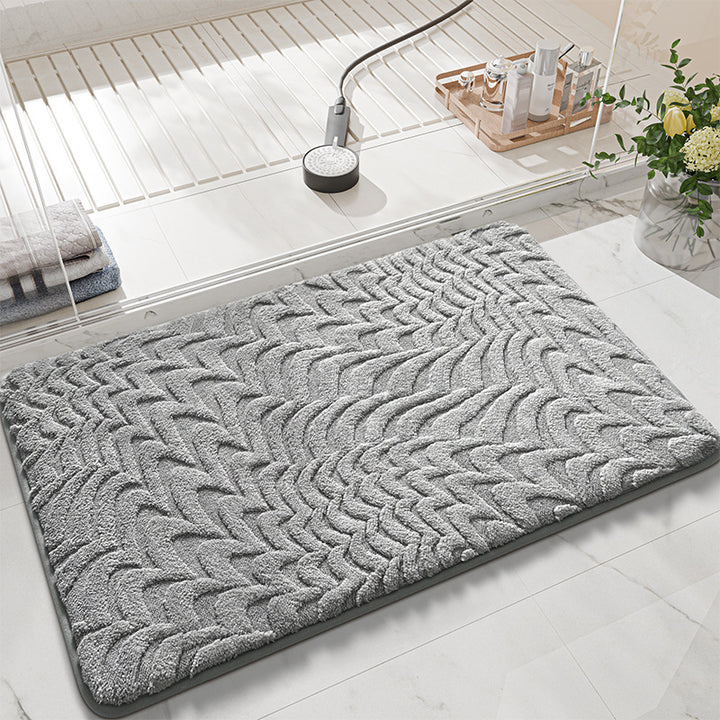 Textured Luxury Memory Foam Bath Mat Stornfield