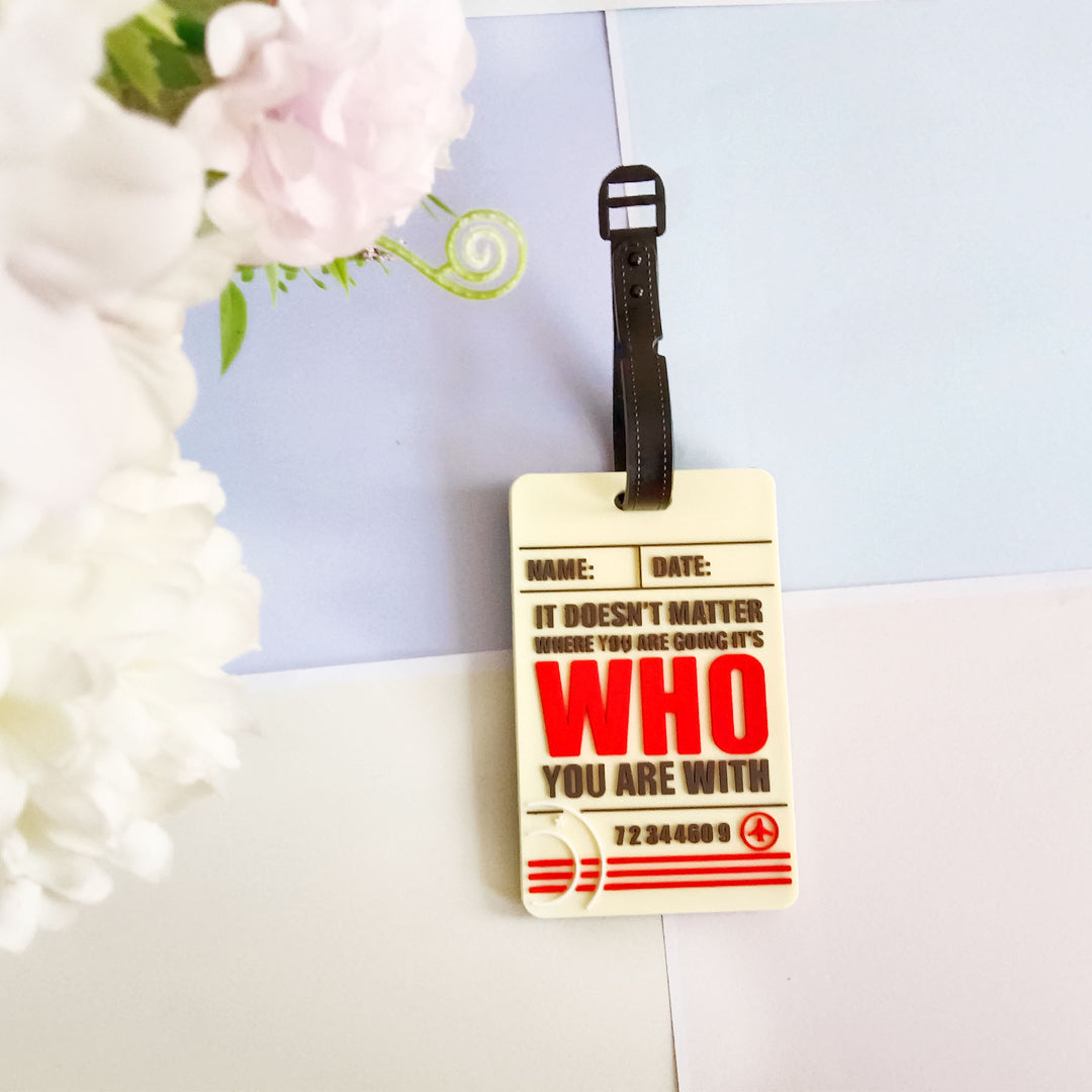 Unisex Luggage Tag with Airplane Design Bowlift