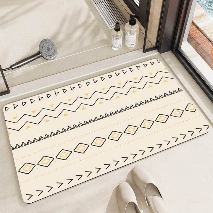 Artistic Cat-Themed Bath Mat Stornfield