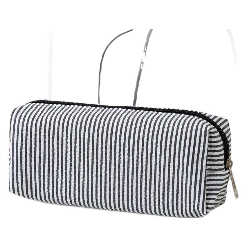 Striped Zippered Pencil Case Bag Stornfield