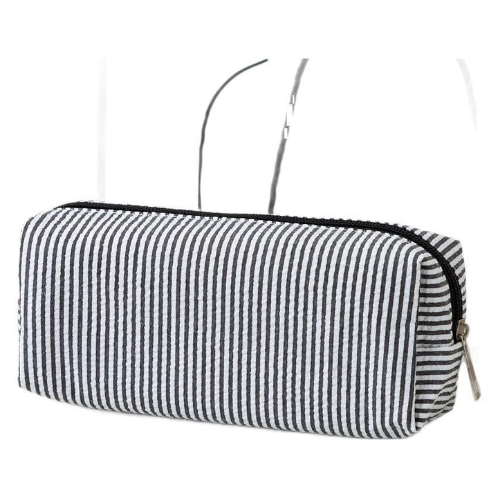 Striped Zippered Pencil Case Bag Stornfield