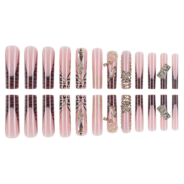Glamorous Stiletto Press-On Nails with Decorative Accents Stornfield