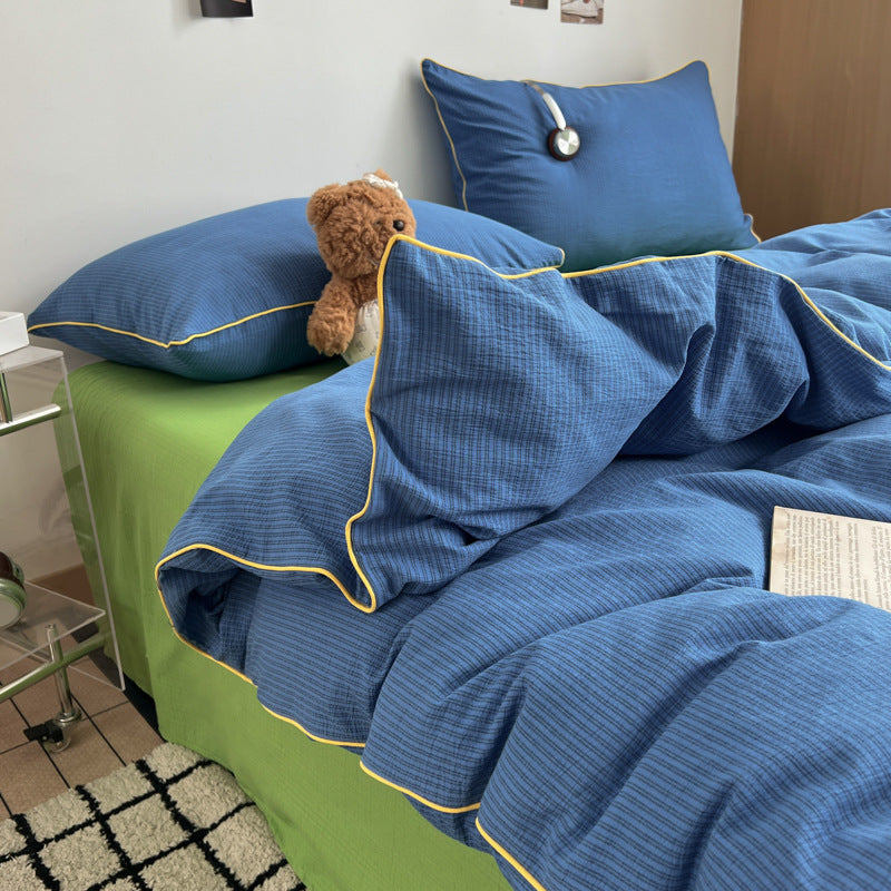 Striped Soft Duvet Cover Set