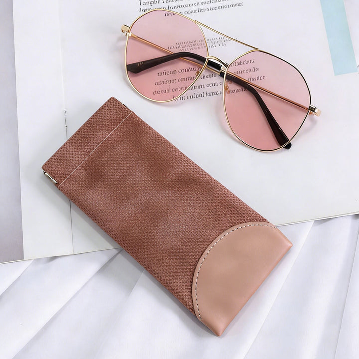 Luxurious Textured Leather Eyewear Case Stornfield