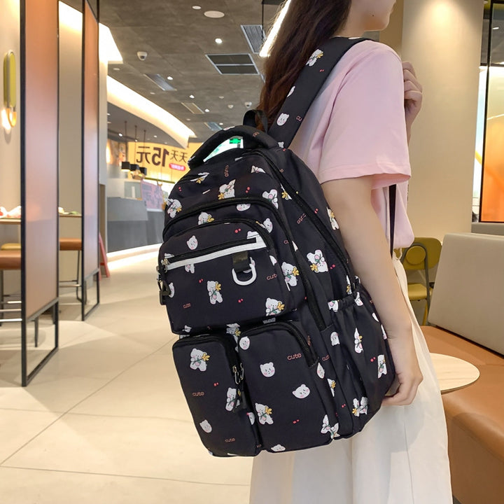 Plush backpack with playful animal motif Stornfield