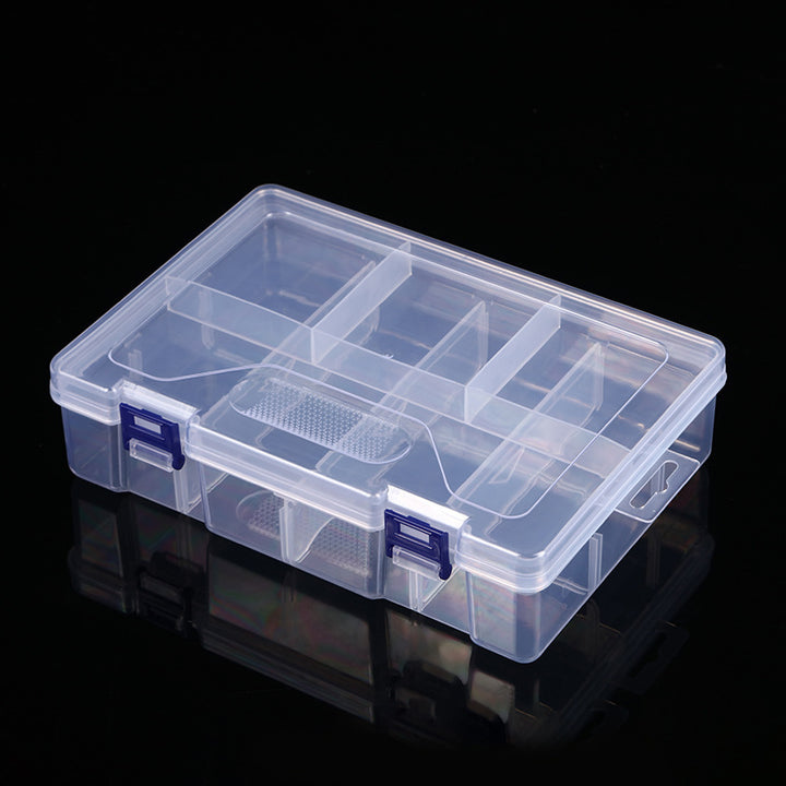 Multi-Compartment Transparent Craft Organizer Box Stornfield