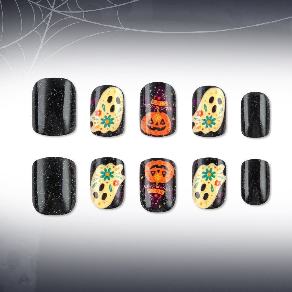 Halloween-Themed Press-On Nail Art Stornfield 1787542717