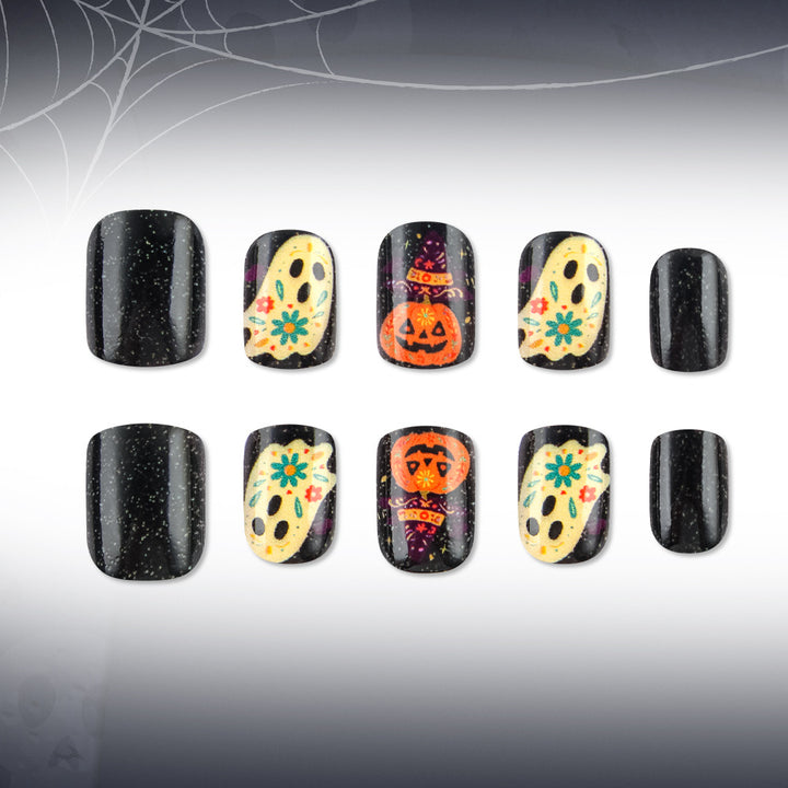 Halloween-Themed Press-On Nail Art Stornfield 1787542717