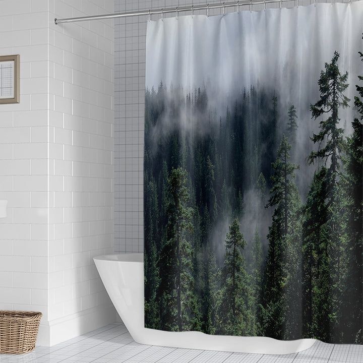 Forest Serenity Shower Curtain Stornfield