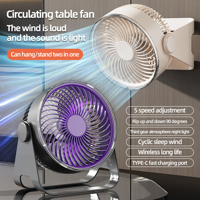 Unisex Versatile Desk and Wall Fan with Adjustable Speed Stornfield