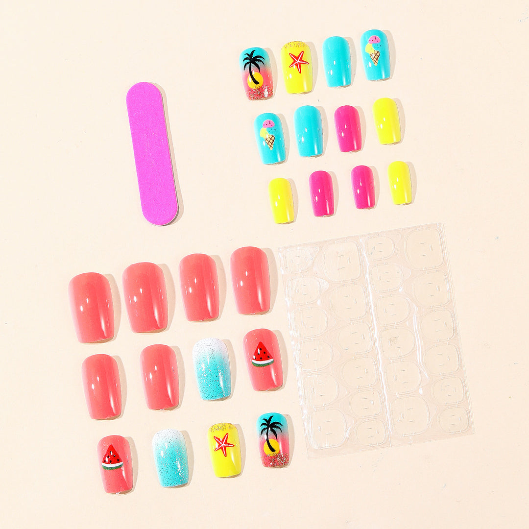 Summer-Inspired 3D Nail Art Set Stornfield