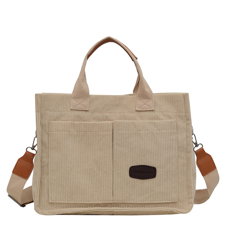 Casual Textured Shoulder Tote