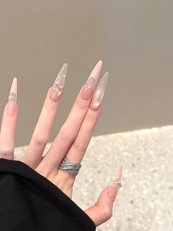 Artistic Heart Pattern Nail Art Extensions Stornfield