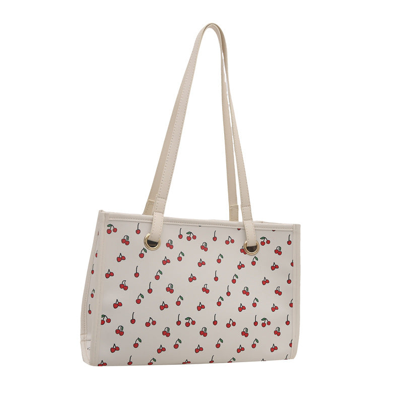 Playful Cherry Print Tote Bag Stornfield
