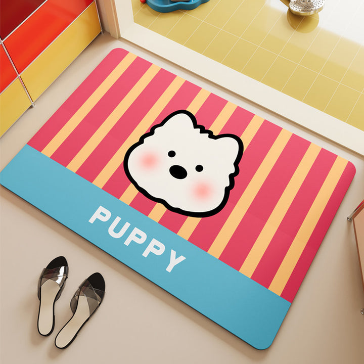 Cute Cartoon Animal-Themed Floor Mat