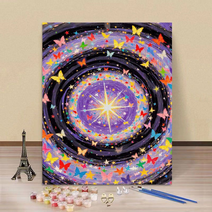 Butterfly-Themed Paint by Numbers Canvas Art Kit Stornfield