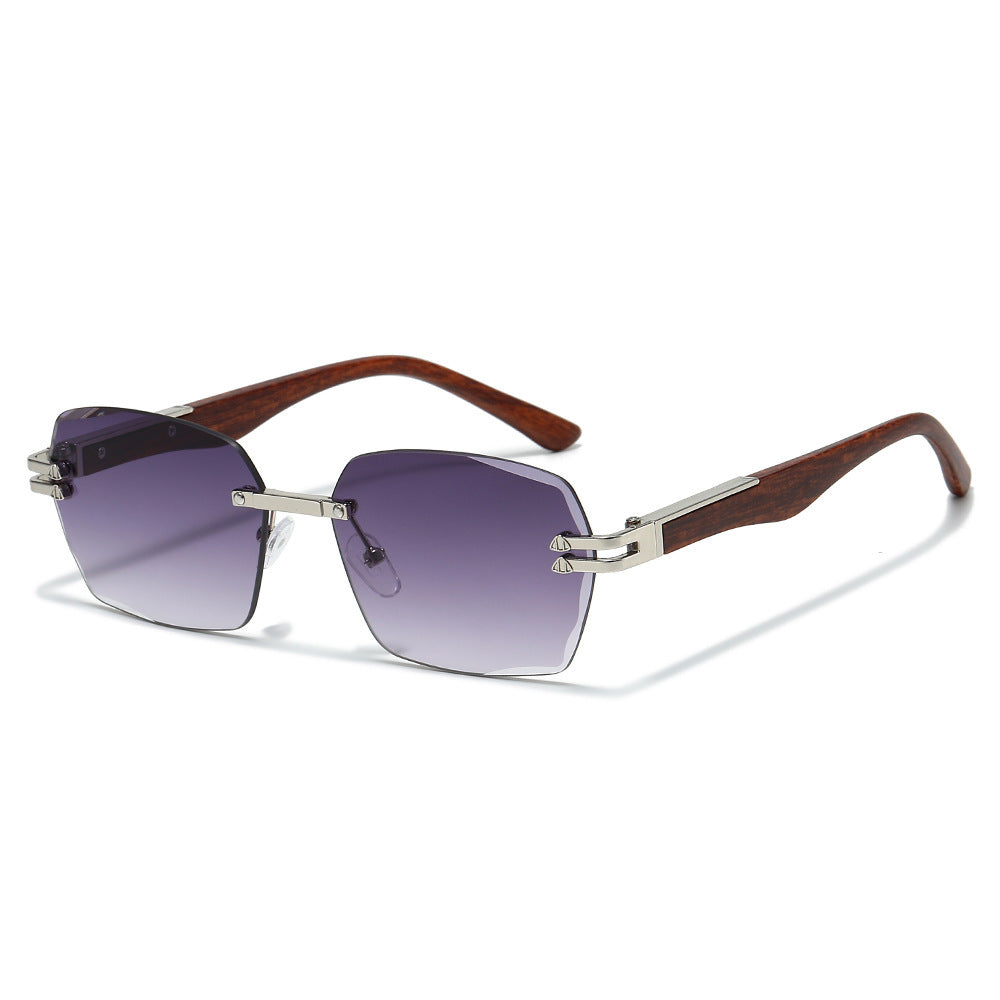 Oversized Geometric Sunglasses with Metal Details Stornfield