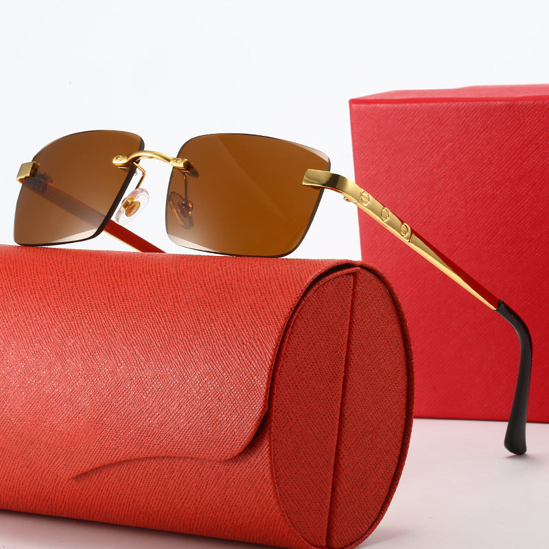 Women's fashionable sunglasses in elegant rectangular design with high-quality metal frame Stornfield