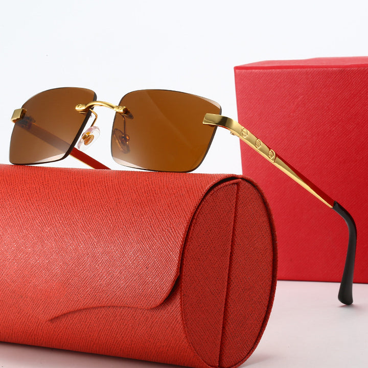 Women's fashionable sunglasses in elegant rectangular design with high-quality metal frame Stornfield