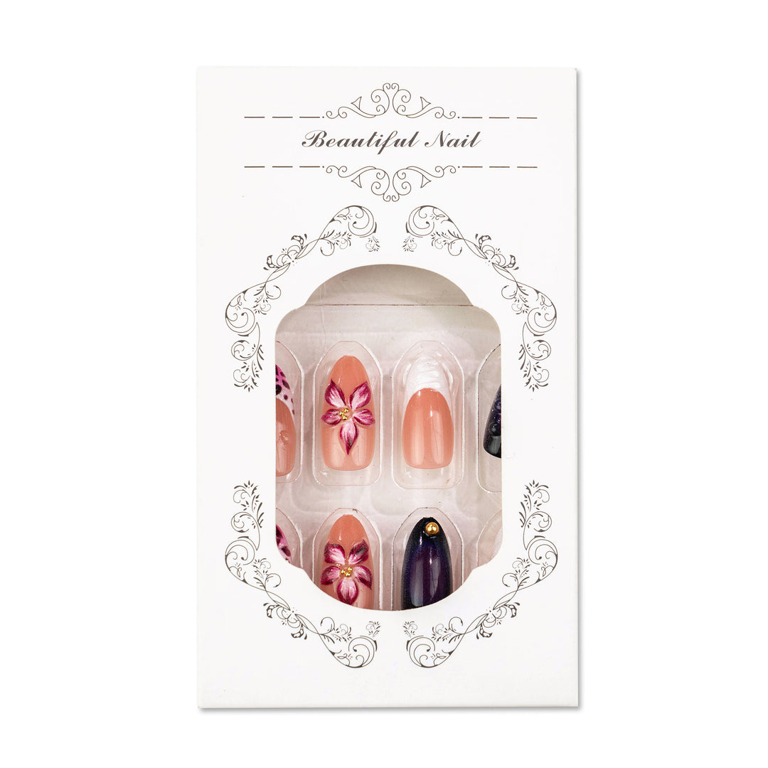 Artistic Floral Press-On Nail Set 1790738682