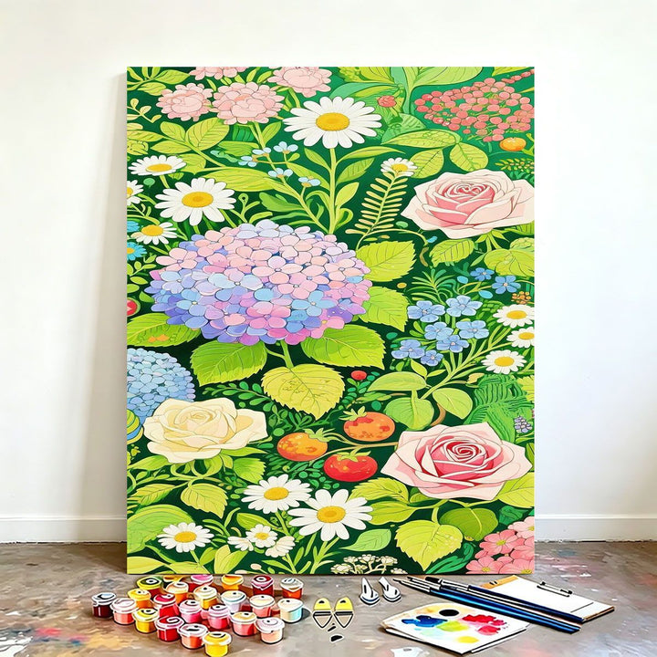 DIY Floral Canvas Painting Kit Stornfield
