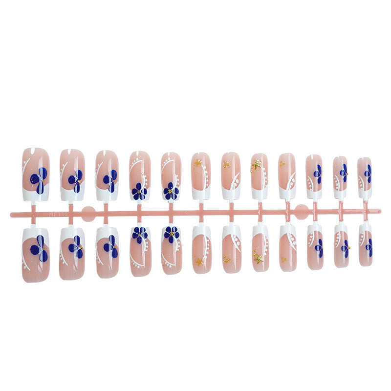 Artistic Floral Press-On Nail Art Stornfield