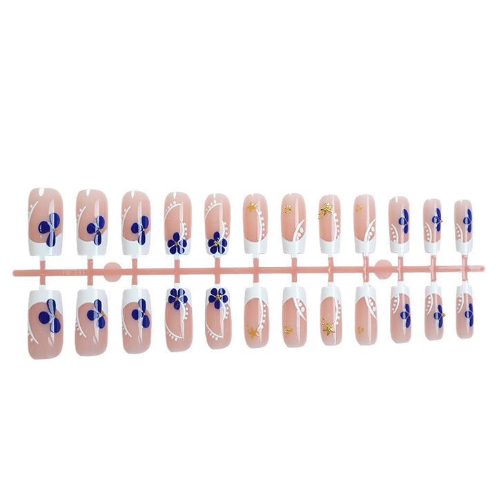 Artistic Floral Press-On Nail Art Stornfield