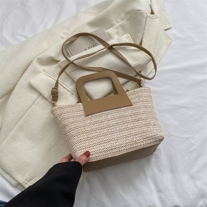 Modern Textured Woven Handheld Bag Stornfield