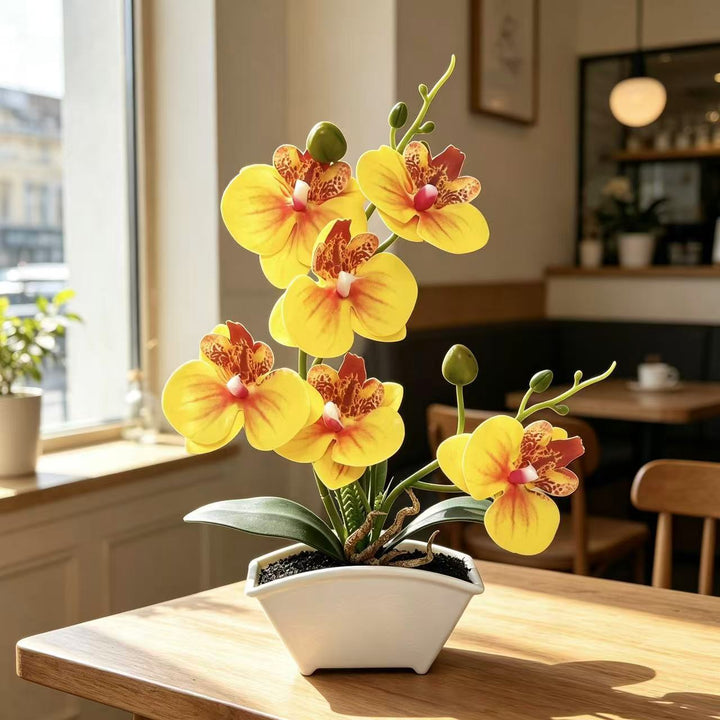 Elegant Artificial Orchid Plant for Indoor Home Decor