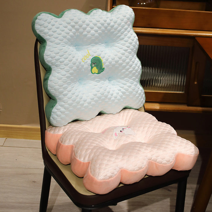 Plush seat cushion with funny animal motif Stornfield