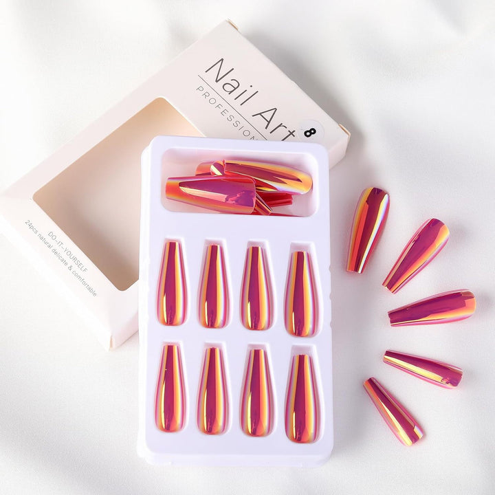 Artificial nails with holographic shine Stornfield