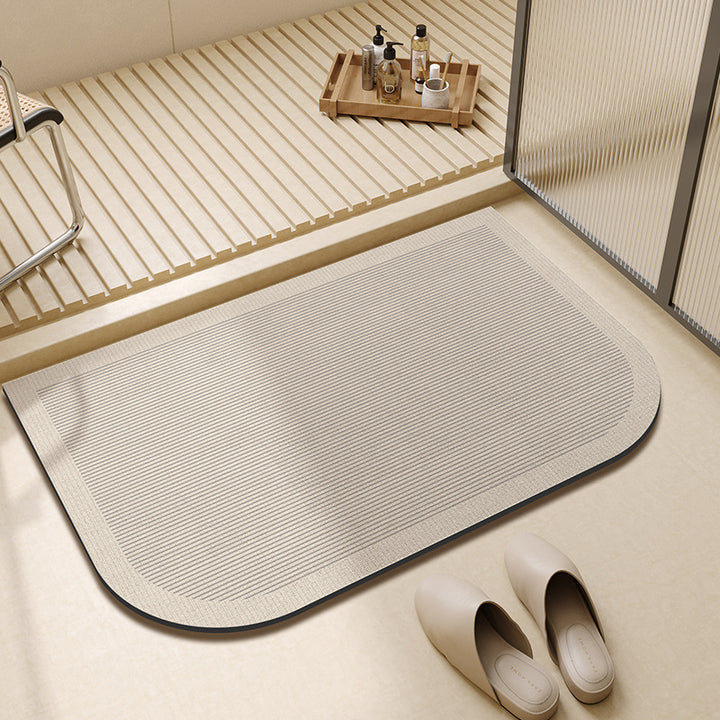 Vintage-Inspired Floral Printed Bath Mat