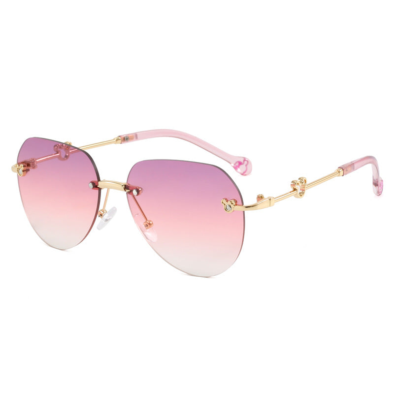 Women's lightweight geometric sunglasses with unique frame and mirrored lenses Stornfield