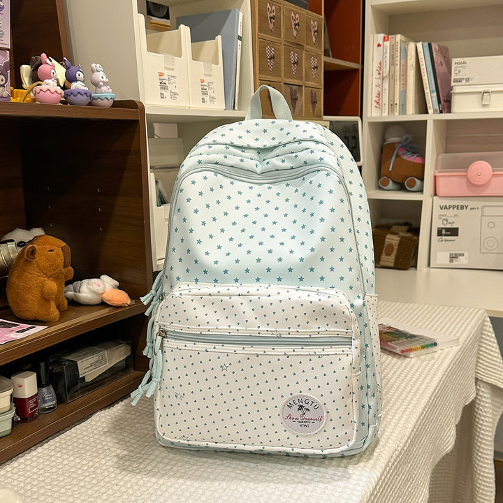 Whimsical Star-Patterned School Backpack Stornfield