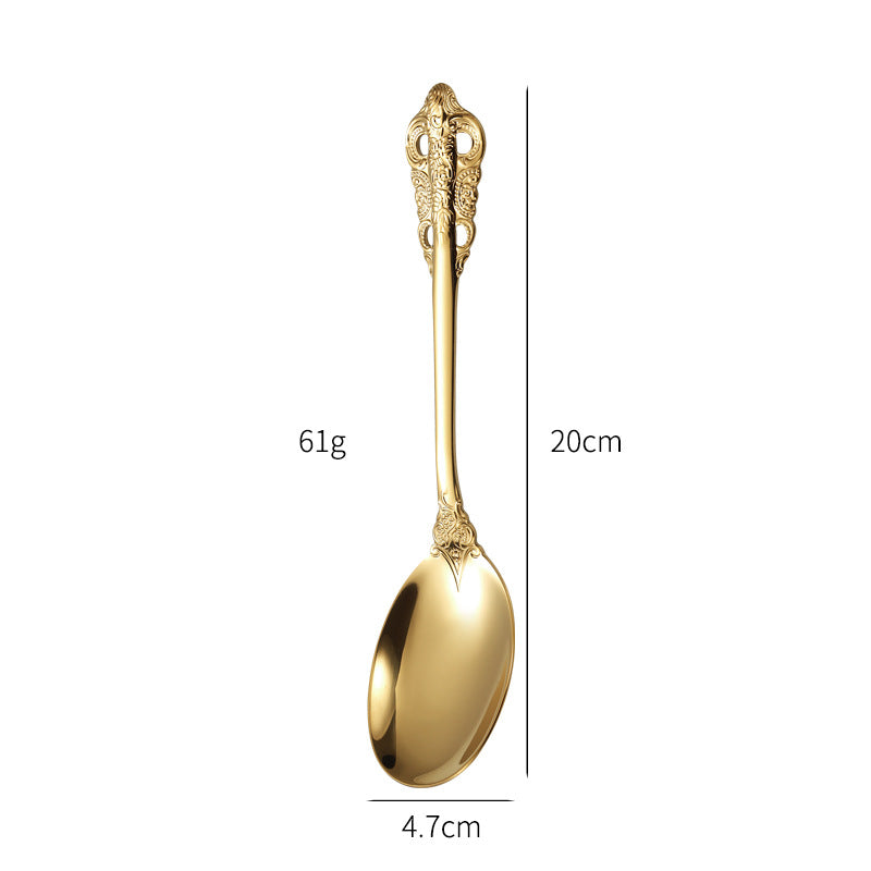 Elegant fish fork with artistic handle design Stornfield