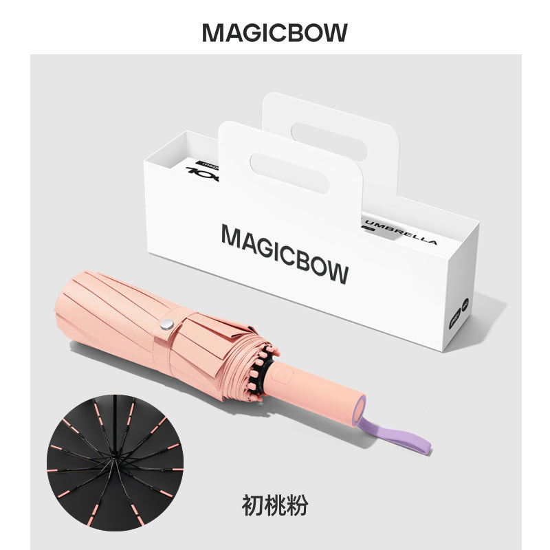 Ladies Automatic Folding Umbrella with Robust Design and Wind Resistance Stornfield