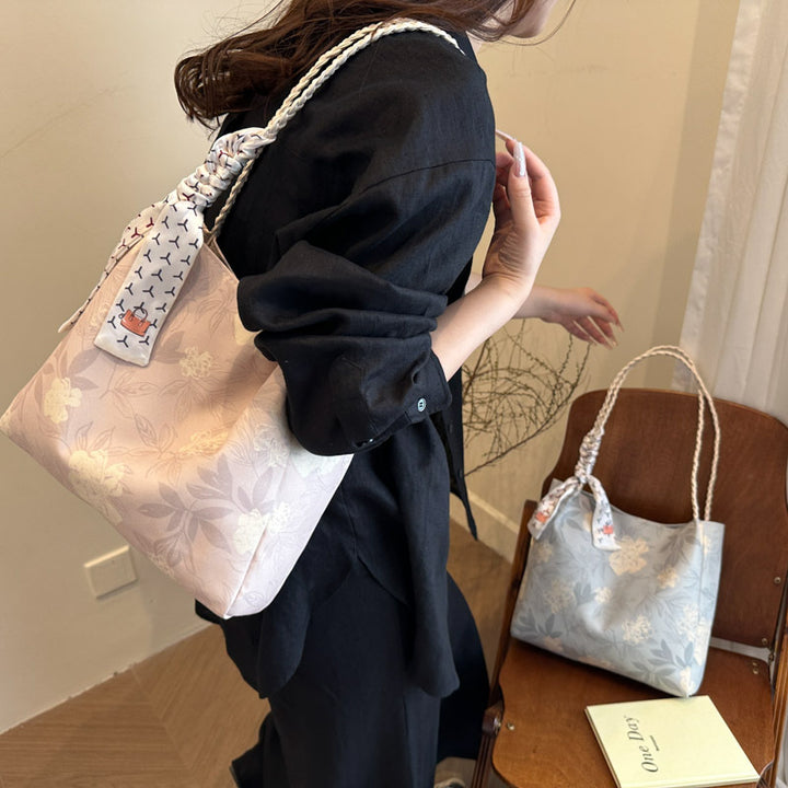 Floral Patterned Shoulder Tote Bag Stornfield