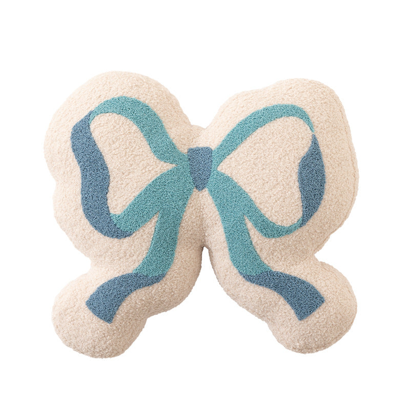 Form pillow in loop design with bouclé cover and soft filling Stornfield