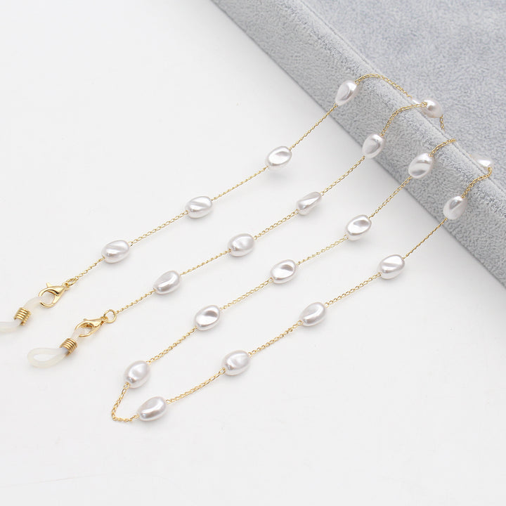 Pearl-Accented Eyewear Chain Stornfield