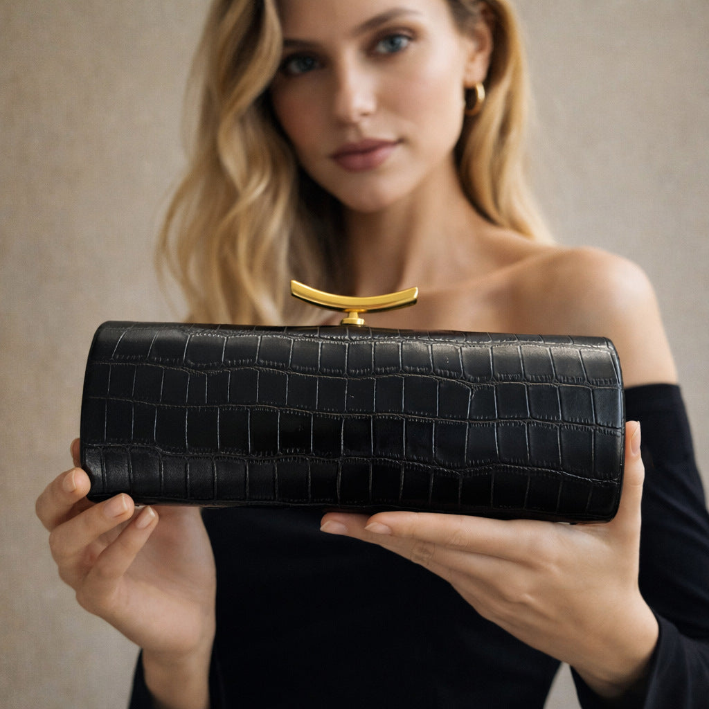Crocodile Patterned Clutch