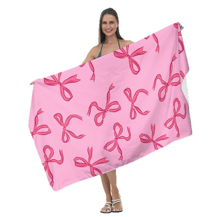 Beach towel with tropical leaf design Stornfield